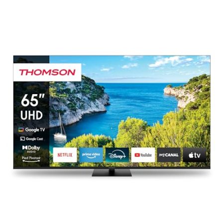 Thomson 43 Zoll (109 cm) Google TV 4K UHD Sprachsteuerung Google Assistant Smart TV – 43UG5C14 – 2024