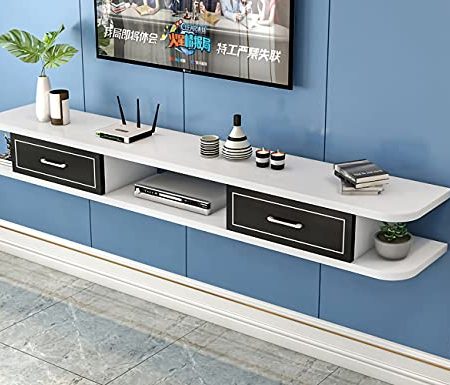 Wandbehang TV-Schrank, TV Schrank Hängeboard, Hängeboard Wohnwand, TV Lowboard Hängeboard FüR Kabelboxen Router DVD-Player/C / 150cm