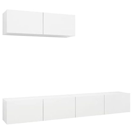 Annlera TV-Ständer 3-TLG. Hängende TV-Schrank-Set Modernen TV-Konsole Beistellschrank Wandmontage Fernsehschrank Medienschrank Trendigen und Dennoch Praktischen Design Weiß