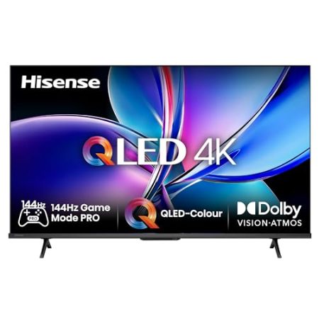 Hisense 43E7Q PRO Fehrnseher,43 Zoll, 4K UHD QLED, Smart TV,144Hz Game Mode PRO,Filmaker Mode, AMD FreeSync Premium,AI HDR Upscaler,Dolby Vision IQ,Dolby Atmos,Sprachsteuerung [2025]