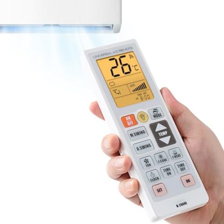 Bajbumgn Klimaanlage Controller, Klimaanlagen Fernbedienung - Tragbare Fernbedienung,Wiederverwendbares Zubehör für Hausgeräte, Haushaltsgeräte für Hotel, Studio, Reisen