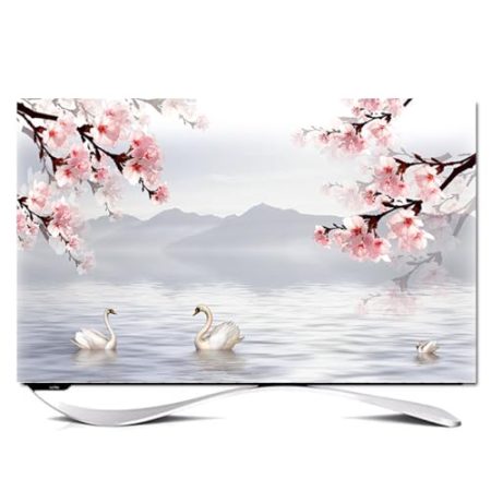 VUT LCD/led-schutzhülle, Tv-staubschutz Für Den Innenbereich, Staubdicht, Tv-Abdeckung, Display-schutzhülle, Staubdicht, Tv-displayschutz, Tv-zubehör(Size:32IN(W80xH50CM),Color:B)