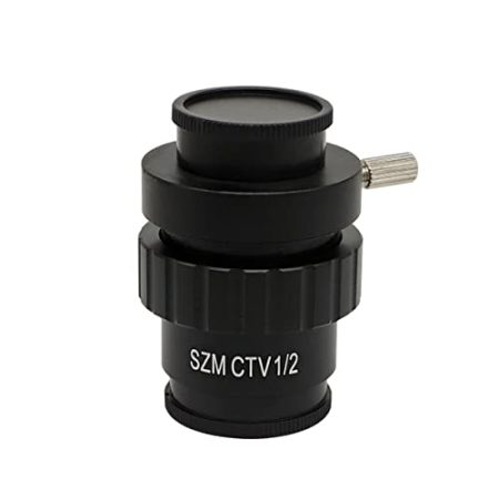 ZTBH Mikroskop-Zubehör-Kit 1 / 3X 0.5X 1.0X 1/2 1/3 1 x Mount-Objektiv, Mikroskop-Videokamera Mikroskopische Objektträger (Color : TV 1X C-Mount)