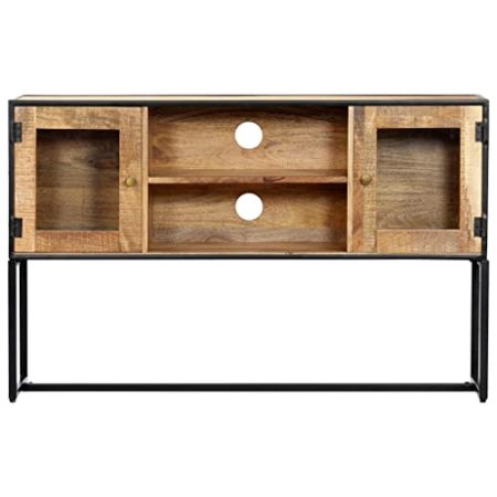 Generico kangqiling248105 TV-Schrank 120 x 30 x 75 cm aus massivem Recyclingholz