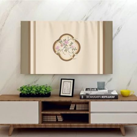 Tv -staubabdeckung Anti -schlupf -hitze -abdeckungsabdeckung Kristall Samt Stoff Tv -Abdeckung Für Wandmontierte Hänge -Cover -tv -zubehör(Size:24IN,Color:c)