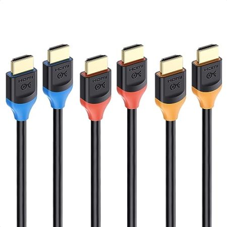 [Ultra-High-Speed-HDMI-Zertifiziert] Cable Matters 3er-Pack 48Gbps 8K HDMI Kabel 1m, HDMI Kabel mit 8K 120Hz und HDR für PS5, Xbox Series X/S, RTX 3080/RTX 3090, AMD RX 6800/RX 6900, Apple TV und mehr