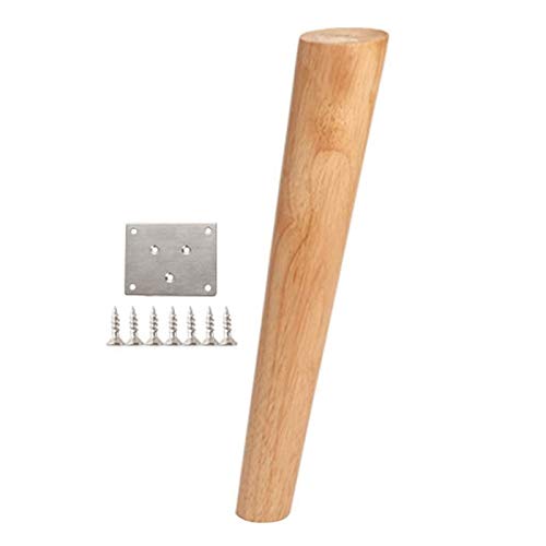 Möbelbein lang schräg Holz Sofa Fuß Couchtisch TV Schrank Stuhl Beinhalter Tisch Fuß Holz Möbelbein Extender Stützmatte Zubehör x 1 Möbelbein (Size : 12cm)