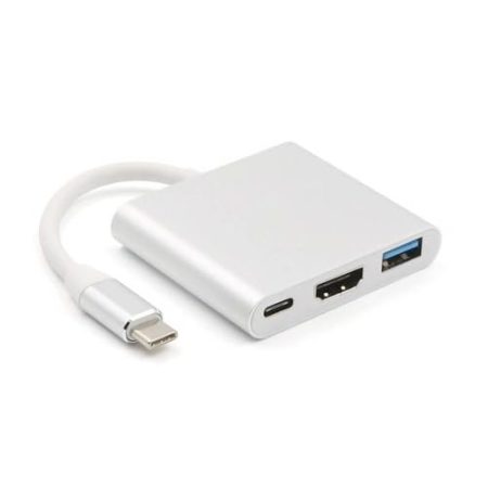 3-in-1 Multiport OTG Adapter für Nintendo Switch, MacBook, iMac und Mobiltelefone mit USB Typ-C Anschluss