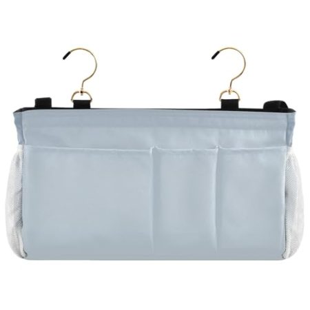 EtherSpher Nachttischtasche für Schlafsaal, Nachttisch-Aufbewahrungstasche mit Taschen, Organizer zum Aufhängen für TV-Fernbedienung, Handys, Zeitschriften, Tablets, Zubehör