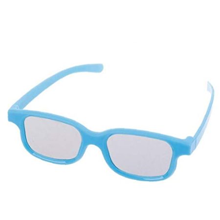 Angoter 1PCS 3D-Brille Kinder Größe Rund Passive 3D-Brille für Echt D 3D-TV Cinema Film zufällige Farbe