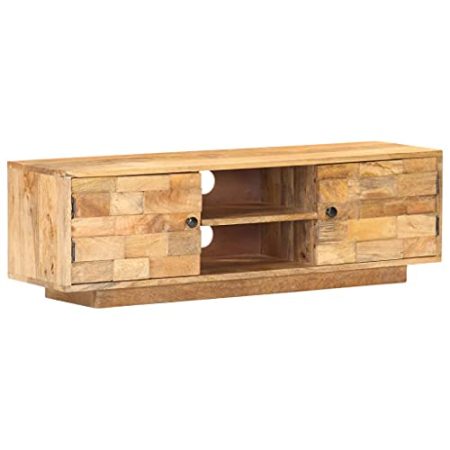 AJSEOYBS Fernsehen MöBel,Lowboard Wohnzimmertv-Schrank 116x30x35 cm Mango Massivholzgeeignet Geeignet für Arbeitszimmer, Wohnzimmer, Schlafzimmer und Empfangsräume