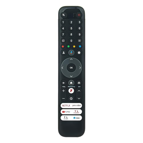 VINABTY Neu RC833-GUB2 Ersatz Fernbedienung RC833 GUB2 Fernbedienung Ersatz für TCL SMAR TV 65C845 55 75 65C745 RC833 GUB2 RC833GUB2 RC833-GUB2 Remote Controller