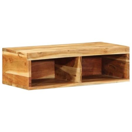 AJJHUUKI Outdoor Möbel Wandschrank TV Schrank 60x30x19cm Massivholz Akazie Möbel