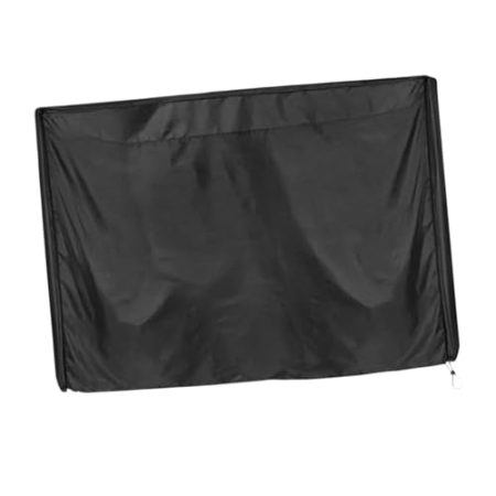 BaotyJie TV-Displayschutzfolie für mobilen TV-Ständer, staubdicht, schwarzes Zubehör, TV-Schutz für die Terrasse im Freien, Fernseher-Regenschutz, 145cmx18cmx79cm