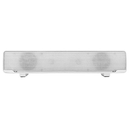 Akozon USB-Kabel-Stereo-Soundbar, Musik-Player, Bass-Surround-Soundbox, 3,5-mm-Eingang für PC-Handys, Professionelles Zubehör (White)