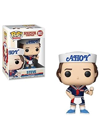 Funko Pop! Vinyl: Television: Stranger Things: Steve Harrington mit Hat and Ice Cream - Vinyl-Sammelfigur - Geschenkidee - Offizielle Handelswaren - Spielzeug Für Kinder und Erwachsene