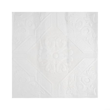 Honseadek 1 Stück Selbstklebende 3D Wandaufkleber XPE Schaum Ziegel Textur Wasserdicht DIY Home Decor für TV Sofa Wohnzimmer Schlafzimmer Küche Weiß