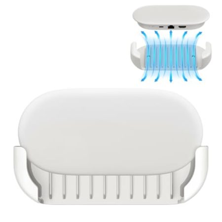 Tuvzylory TV Set-Top-Box Kühlhalterung für 2024 Google TV Streamer 4K sturzsicher stoßdämpfend unversiegelt 2024 Streaming TV Box Halterung Zubehör