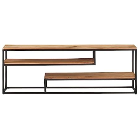 Generico TV-Schrank 130 x 30 x 45 cm aus massivem Akazienholz, kangqiling321625