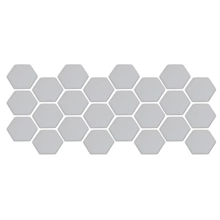 24 Stück 3D Hexagon Spiegel Wandaufkleber für TV Hintergrund und Sofa Dekoration in Ihrem Zuhause