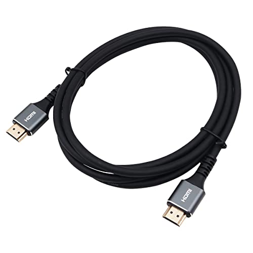 8K HDMI 2.1 Kabel, 2m Ultra High Speed 8K/60Hz 7680 * 4320 Auflösung 4K/120Hz 2K/240Hz 1080P/240Hz 48Gbps Ethernet kompatibel mit Spielkonsole der nächsten Generation HDTV/B. lu-ray HDMI V erson 2.1