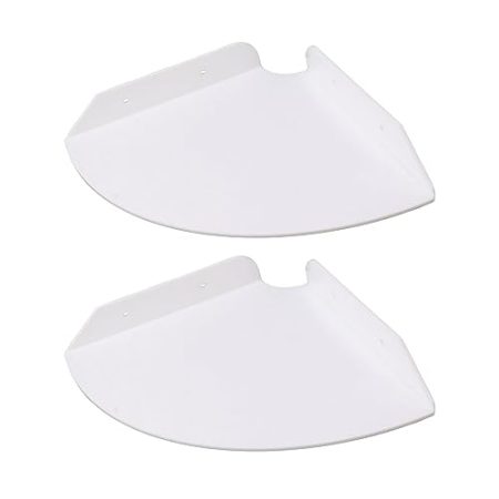 Asixxsix Eckregal-Wandhalterung, Set mit 2 Schwebenden Eckregalen, 8,3 X 8,3 Zoll Wandregal-Organizer für Badezimmer, Wohnzimmer, Schlafzimmer, für TV-Zubehör, Lautsprecher, Kabelbox