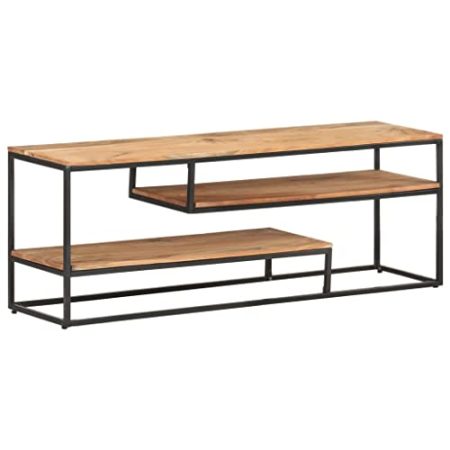 YUHI-HQYD TV-Schrank,Aufbewahrungsschränke,Besteck Schränke,Vitrinenschränke,Medien Schränke,Konsolenschränke,Flaches Kabinett,für Wohnzimmer,Eingangshalle,130x30x45 cm Akazie Massivholz