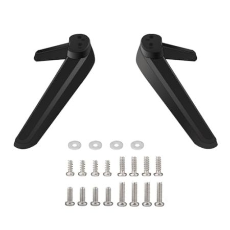 Vdaxvme Universell einsetzbare TV-Basisfüße, Fernsehständer, Halterung, Tischplatte, Desktop-Halterung, Zubehör mit Schraube