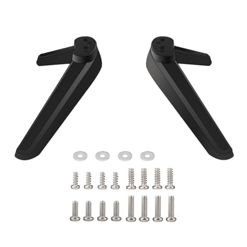 Vdaxvme Universell einsetzbare TV-Basisfüße, Fernsehständer, Halterung, Tischplatte, Desktop-Halterung, Zubehör mit Schraube