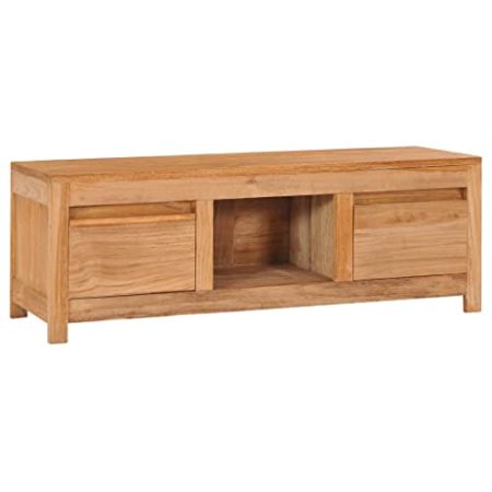 AJSEOYBS Tv Schrank,TV-Tisch,Lowboardtv-Schrank 100×30×35 cm Massivholz Teakgeeignet Geeignet für Arbeitszimmer, Wohnzimmer, Schlafzimmer und Empfangsräume