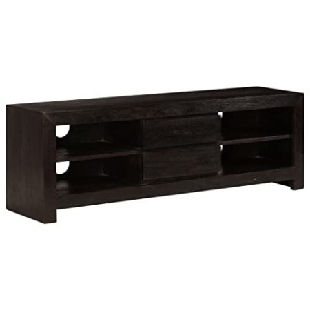 FUDUGEHMIOFWFJJ Sideboard,tv Schrank,lowboard,TV-Schrank Akazienholz Massiv 120x30x40 cm DunkelbraunGeeignet für Wohnzimmer, Schlafzimmer, Eingang