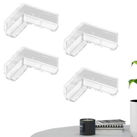 Tischeckenschutz – Eckenschutz | Möbel-Eckenschutz | Eckabdeckungen | weiche und kantensichere Stoßstangen, babysichere Stoßstange und Kissen zum Abdecken von Möbeln und Tischkanten, 4 Stück