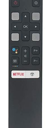 ALLIMITY RC802V Fernbedienung Ersetzt für TCL Android HDR TV 50EP680 55EP680 65EP680 43EP660 50EP660 55EP660 60EP660 65EP660 75EP660 43EP640 50EP640 55EP640 65EP640
