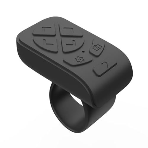 Fangxuee Fingertip Wireless Bluetooth-Fernbedienungsring Fingertip-Fernbedienungsring Seitenumschlag-Ring für Handys Tablets Kameras A
