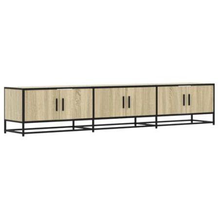 HEFZGDB TV-Schrank Sonoma-Eiche 210x35x41 cm Holzwerkstoff Tv Unterschrank Fernsehschrank Couchtisch Tv Ständer für Erholungsraum Büro Wohnbereich Gästezimmer