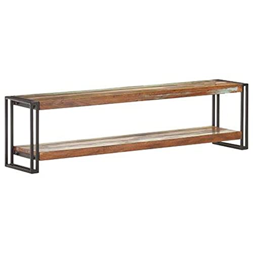 ShGaxin TV-Schrank 150x30x40 cm Recyceltes Massivholz, TV Lowboard, Fernsehschrank, Fernsehtisch, Fernseher Schrank, TV Sideboard, TV Board, TV Cabinet, TV Bank, TV Kommode - 320793
