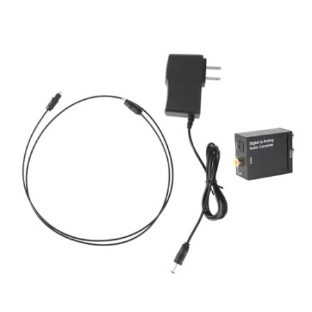 Gadpiparty 2stücke Digital Zu Analog Audio Converter Mit Spdif Und Optischem Kompakt Und Leicht Für Tv Und DVD Unterstützt Pdif Und Verschiedene Samplingraten
