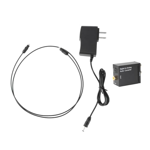 Gadpiparty 2stücke Digital Zu Analog Audio Converter Mit Spdif Und Optischem Kompakt Und Leicht Für Tv Und DVD Unterstützt Pdif Und Verschiedene Samplingraten