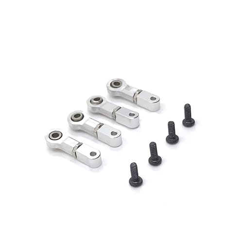 XZEIT 1/28 K969 K979 K989 K999 P929 Fernbedienung Auto Metall Upgrade Zubehör obere Schwinge (Color : Silver)