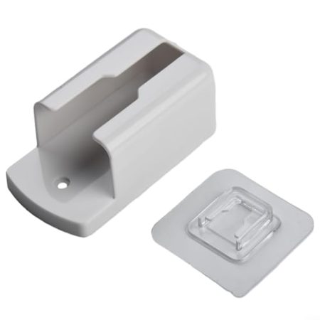 Aufbewahrungsbox für Fernbedienung, Wandhalterung, Klimaanlage, TV-Fernbedienung, weißer ABS-Behälter, Heimbüro-Aufbewahrungssystem, Fernbedienungsaufbewahrung (klein)