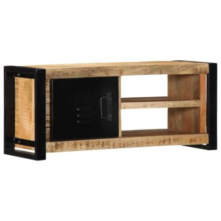 Generisch TV-Schrank 80x30x35 cm Raues Massivholz Mango,jiangboyue-4013591