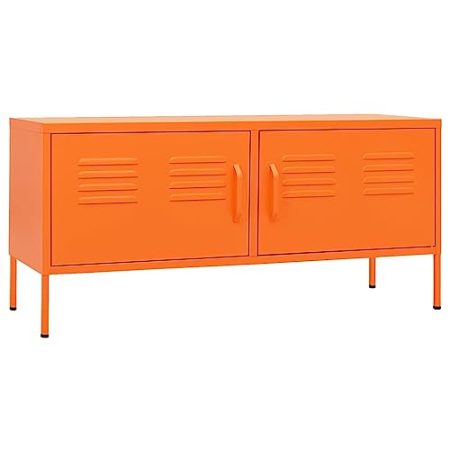 Generico Kangqiling336228 TV-Schrank Orange 105 x 35 x 50 cm aus Stahl