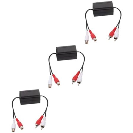 Angoily 3st Signalrauschfilter Verstärker-rauschisolator Isolator Für Auto Car-Audio-zubehör Masseschleifenisolator Verstärker-rauschfilter Auto-Audio-geräuschisolator Brummbeseitiger