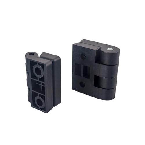 KSeSii 2 Stück starke Kunststoff-Scharniere für elektrische Schranktüren, Lager-Scharniere, feste Möbelbeschläge (40 x 40 mm, 2 Stück)