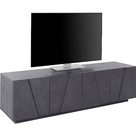 Web Furniture Moderner TV-Schrank, hergestellt in Italien, 162,4 x 44,2 x 46 cm, Ping
