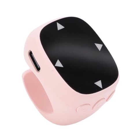 VBESTLIFE Scrolling Ring, Touchscreen Smart Fernbedienung mit 5.3 für Los Phones Tablets Fotografie Videoaufzeichnung (Rosig)