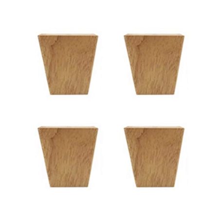 AT Massivholz-Gummi Holz Möbelfüße, Platz Sofa Beine, Ersatz-Couchtisch Beine, Für Tv-Schränke/Schrank, Mit Zubehör, Kapazität 600 Kg, 4-Er Set () / 5cm/2in