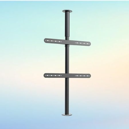 Vollbewegliche, drehbare, neig- und schwenkbare TV-Halterung – LCD-TV um 360 Grad drehbarer Rahmen, Bodenständer-Trennwand, drehbarer Rahmen, TV-Schrank, drehbare Basis, LCD-TV-Trennwandhalterung (ein