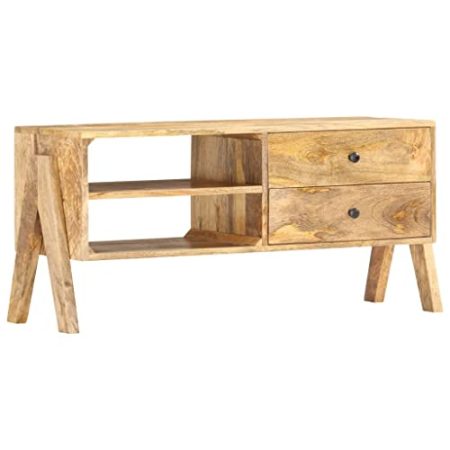 AJSEOYBS Tv Schrank,Wohnzimmer Lowboard Tv-Schrank 97 X 35 X 47 cm Massivholz Mangogeeignet Geeignet für Arbeitszimmer, Wohnzimmer, Schlafzimmer und Empfangsräume