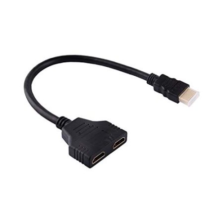 HDMI-Splitterkabel, Stecker, Stecker auf Zwei Weibliche Y-Splitter, Schalter, Verlängerungskabel, Ausgang Für Den Anschluss von DVD-Playern, PS3, HDTV, STB, Die Meisten LCD-Projektoren, Monitore
